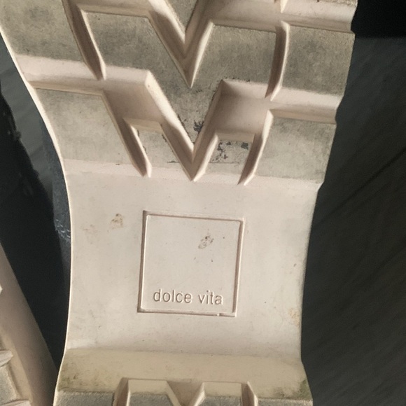 Dolce Vita Gray Shearling Lace-Up Boots - Picture 2 of 7